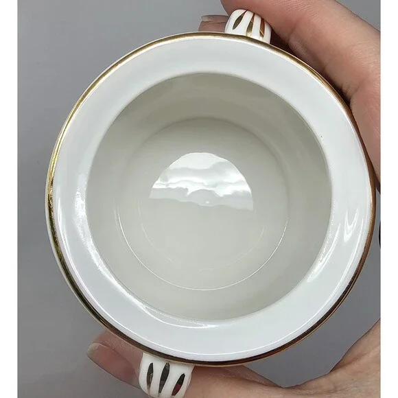 Vtg Crown Victorian Floral Bone China Sugar Trinket Dish Staffordshire England - Picture 8 of 9